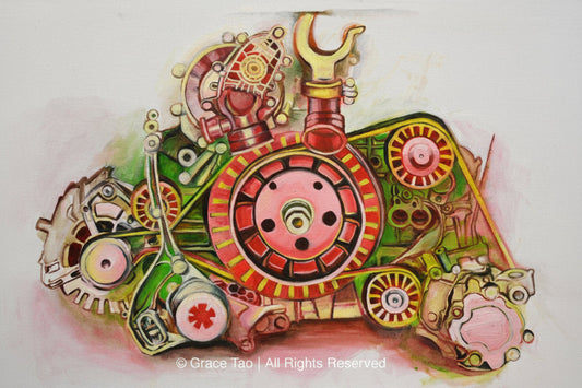 LaVroomVroom_oil painting